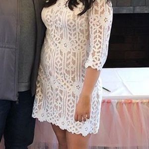 White lace dress